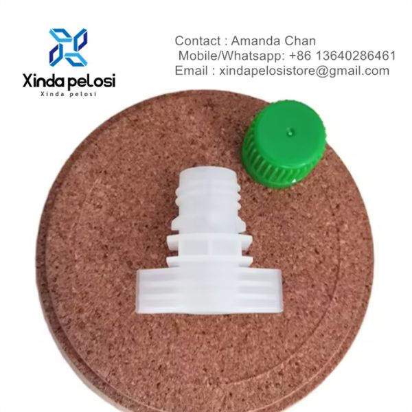 Buy Flexible Packing Spout Cap Plastic Spout With Screw Cap Stand Up Pouch Spout And Cap at wholesale prices