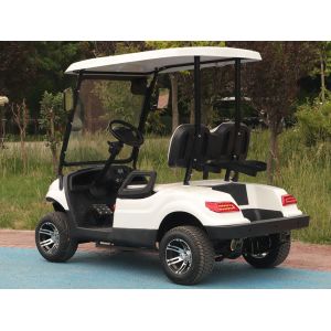 Road Legal NEA White Golf Carts 2 Person New Energy Vehicles OEM With Front