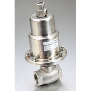 Natural Steel Colour Angle Body Valve , PV900 2 / 2 Way Pneumatic Angle Valve