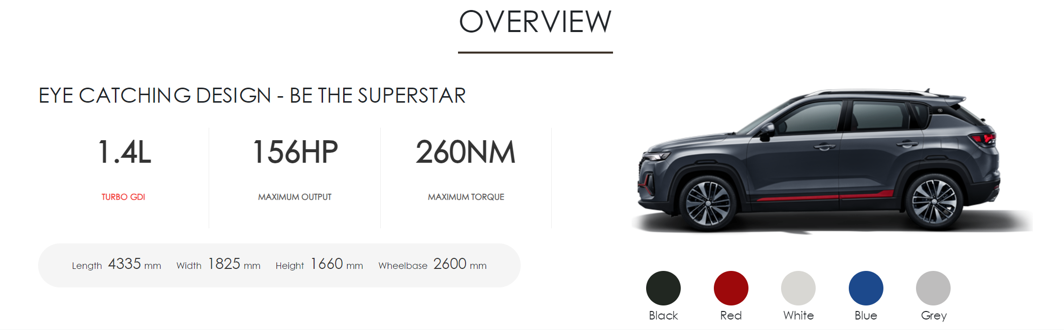 Changan Cs35 Plus 1.4T 5 doors 5 seats small suv Gasoline for Max. power kW 220 299Ps