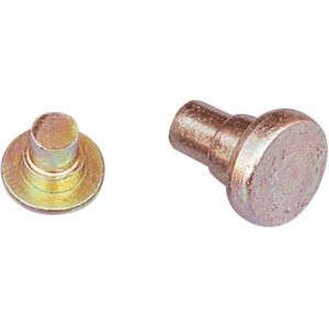 Brass Finished Round Head Solid Rivet For Furniture Connecting