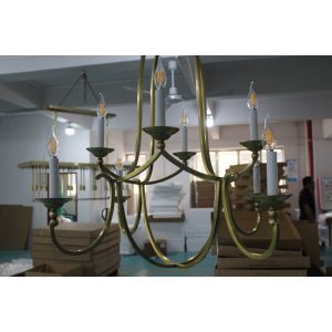 Glass Style Golden Modern Crystal Chandelier with Demension D 122cm