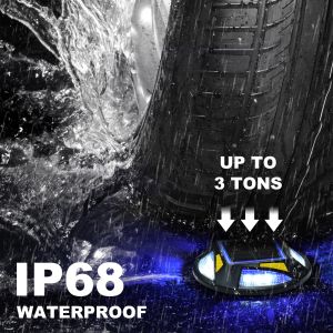 Solar Dock Light with Bright Bule/Cold White Illumination IP67 Waterproof