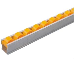 Yellow JY 2045A PP Plastic Roller Track 6063 Aluminum Material