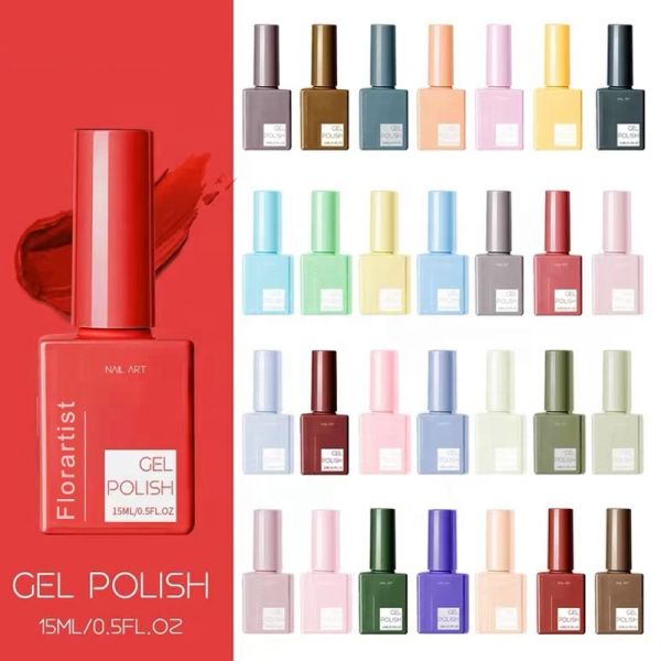 Custom Logo Nail Gel Polish Empty Bottle Rose Gold Nail Polish Bottles