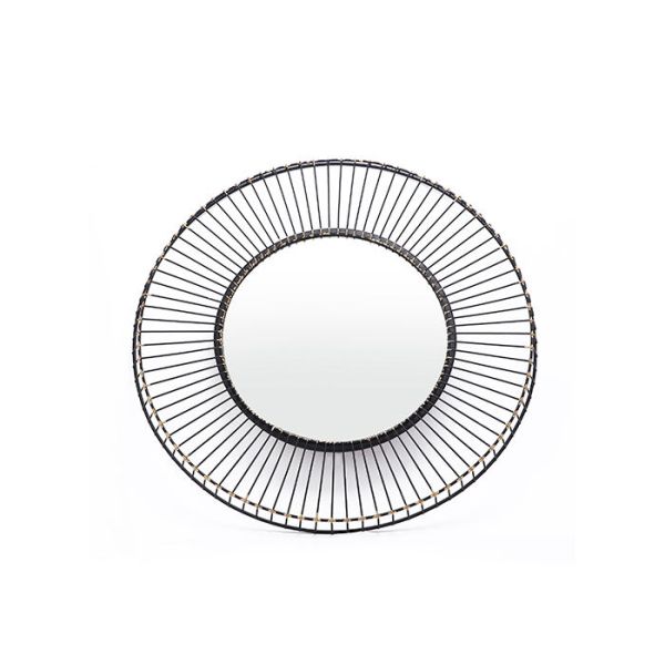 Handmade Decorative Gold Circular Metal Wall Art Mirror