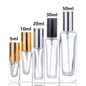 50ml Refillable Glass Perfume Spray Bottles Round Shape With Atomizer