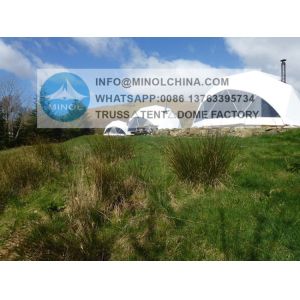 Waterproof Geodesic Dome Tents Glamping with Tunnel Attachment