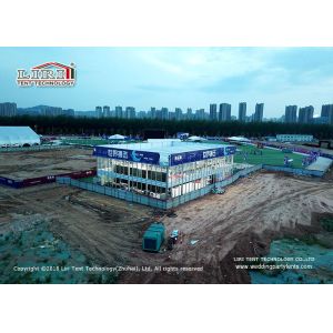 500sqm Thermo Roof Cube Structure Film Marquee Tent For Exhibition Hall