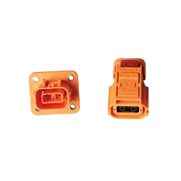 2 Pin Plug And Socket Connectors , IP67B High Voltage Electrical Connectors
