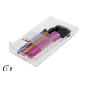 Light Weight Travel Makeup Brush Set / Aluminum Handle professional cosmetic