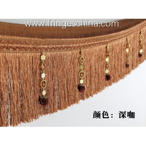 Handmade fashionable chain beads lace tassels fringes for curtain/sofa/pillow/stage decoration