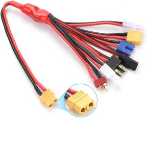 Durable Silicone Lipo Charging Cable , Multipurpose RC Charger Leads