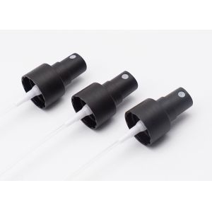 PP Fine Mist Sprayer Pump With Over Cap Matte Black For Bottles Non Corrosive