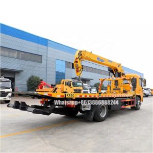 Shacman X6 10 Tons Road Rescue Trailer With 8 Tons Crane Breakdown Lorry With
