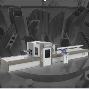 Aluminium Door Window Manufacturing Machine Automatic Cutting Center