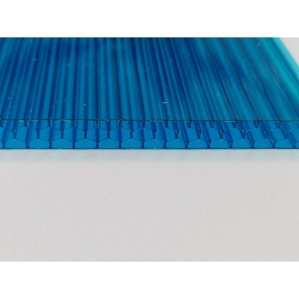 Buy 10mm Blue Polycarbonate Honeycomb Sheet Customizable Size And Color Options To Fit Project Needs at wholesale prices