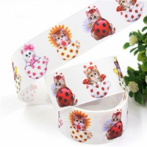 Wholesale Beautifully Custom Heat Transfer Printed Satin Ribbon With Logo