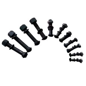 Black Railway Track Fasteners , Fish Tail Bolt M6 M100 Specification