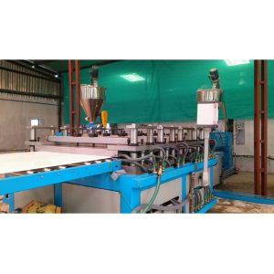 Professional Double Conical Screw WPC Foam Board Machine / Extruder