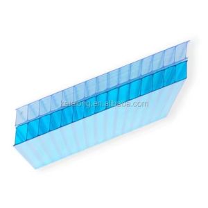 High Quality Transparent 8mm Hollow Twin Wall Polycarbonate Sheet / PC Hollow
