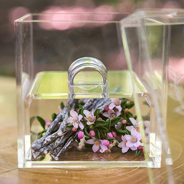 Home Usage Acrylic Cosmetic Makeup Organizer Storage Box Custom Clear Color