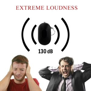 130db ABS Personal Keychain Alarm For Women Finger Print