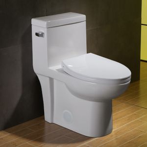 Cupc Siphonic One Piece Toilet Chair Height Power Flush