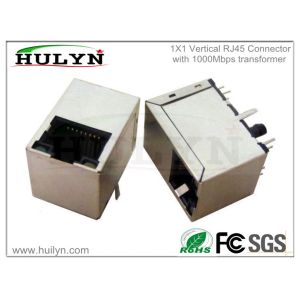 Quality RJ45 with transformer RJ45 JACK Gigabit Vertical for sale