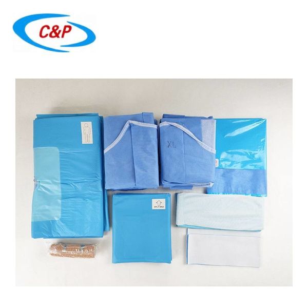 Buy ODM Knee Arthroscopy Disposable Surgical Pack Lower Extremity Drape Blue at wholesale prices