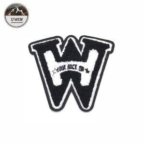 China W Letter 3D DIY Chenille Patch , Small Iron On Patches Cutomized Shape on sale China W Letter 3D DIY Chenille Patch , Small Iron On Patches Cutomized Shape on sale