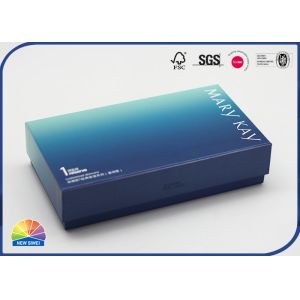 Glossy Paper Cardboard Box Cosmetic Gift Set Package With Tray
