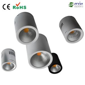 Surface mounted residential round led downlight 40w 230v dimmable