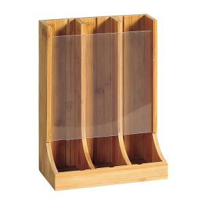 newest bamboo k cup dispenser coffee pod storage drawer