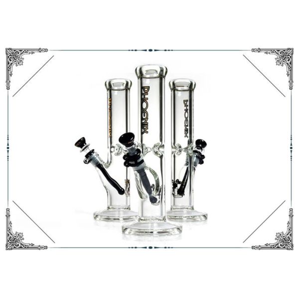 Buy PHOENIX STAR 9MM Glass Bongs Straight Tube Smoking Water Pipe at wholesale prices