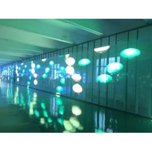 Waterproof Transparent Led Display Panel Glass Advertising Billboard Iron / Al