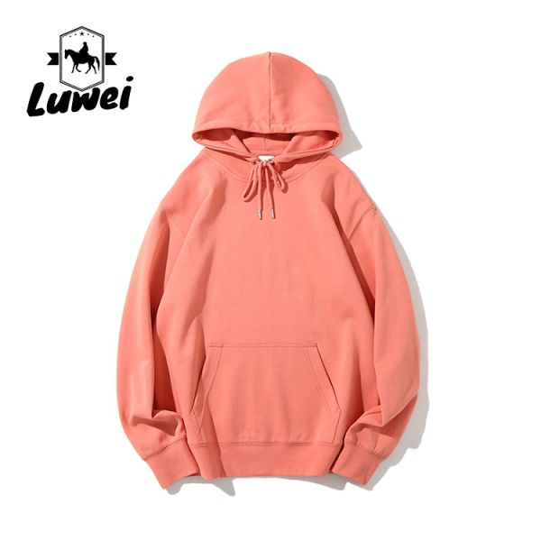 Embroidered Blank Felpa 80% Cotton 280g Sweatshirts Fitted Heavy Men Pullover Jumper Hoodies Cotton