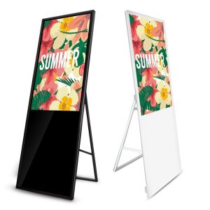 China Yida Indoor 43 Inch 55inch Portable Ultra Thin Lcd Poster Advertising Kiosk LCD Plycard on sale