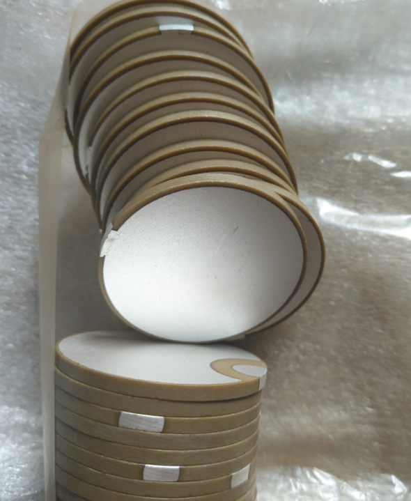 Wrap Edge Piezo Ceramic Plate Positive And Negative Electrode In Same Side