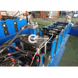 Steel Roller Shutter Door Roll Forming Machine Security Door Machine With Holes