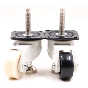 Light Duty 800kg 76mm Universal Caster Wheels With Leveling Foot