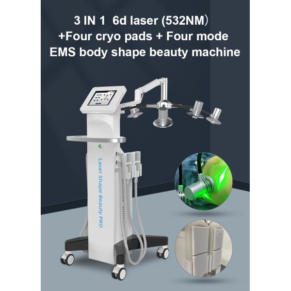 Fat Removal Non Invasive 8D Laser Therapy Machine Dual Wavelength 532nm 635nm Red And Green Light