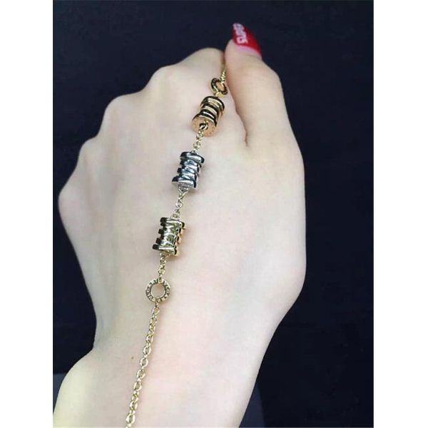 Bi 3 color spring Bracelet 18k gold white gold yellow gold rose gold Bracelet Jewelry factory in Shenzhen, China