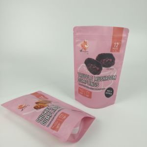 Coffee Matt Zipper Custom Printed Barrier Bags Self Standing Laminated