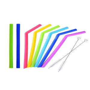 Eco Friendly Silicone Drinking Straw , Bpa Free Reusable Straws ROSH Approval