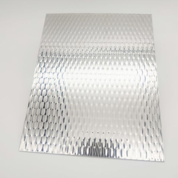 Buy 304 Stainless Steel Sheets Plates Stamped Finish Small Rain Drop 5WL Wave Pattern at wholesale prices