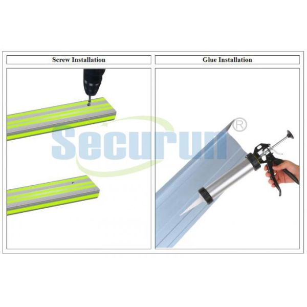 Aluminum Photoluminescent Egress Path Markings Stair Nosings 6