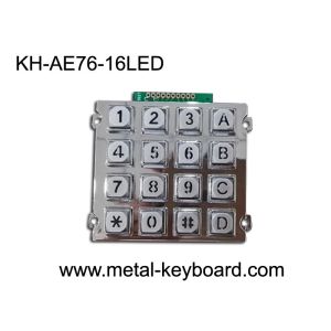 China 16 Keys Backlit Vandal Proof Access Keypad,  Metal Numeric Keypad on sale China 16 Keys Backlit Vandal Proof Access Keypad,  Metal Numeric Keypad on sale