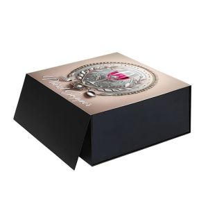 Banquet Glass Set Packaging Box with Custom UV Logo Finish and Foldable Magnetic
