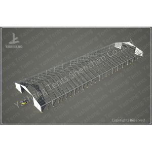 Aluminium Frame Marquee Large Storage Tents Flame Retardant 40M x 140M